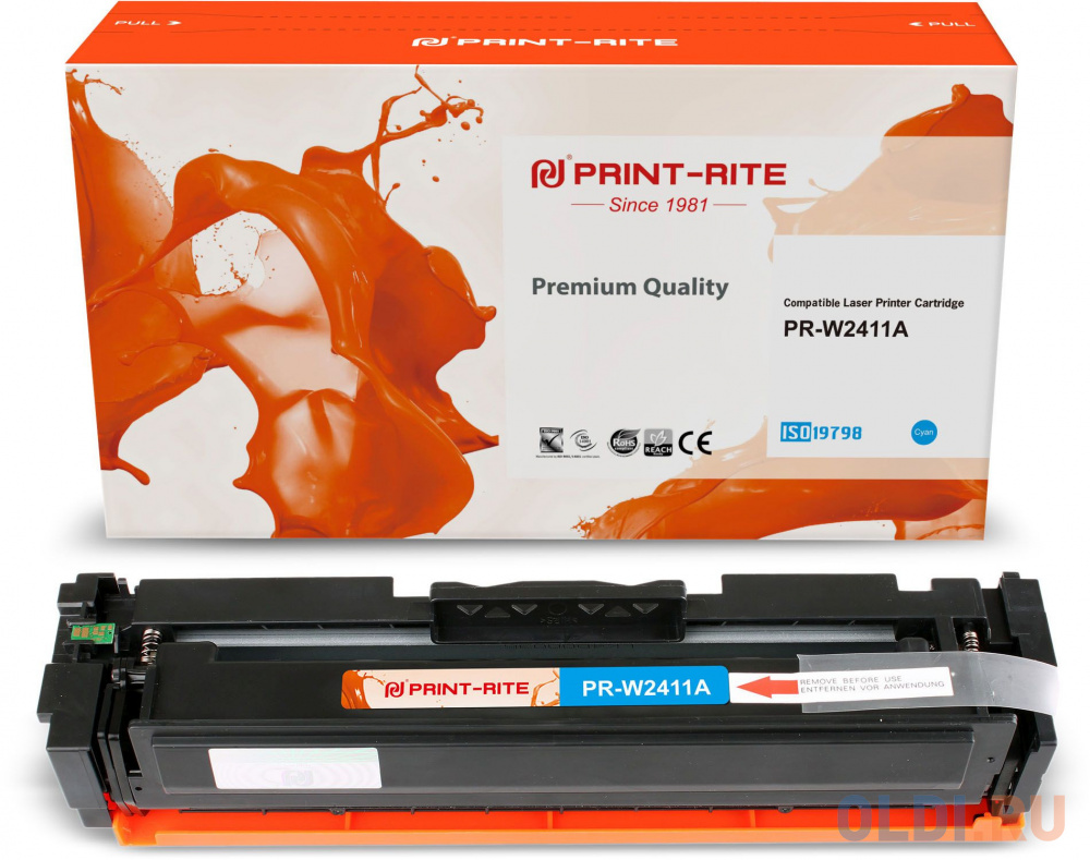Картридж Print-Rite PR-W2411A 850стр Голубой Картридж Print-Rite PR-W2411A 850стр Голубой фото
