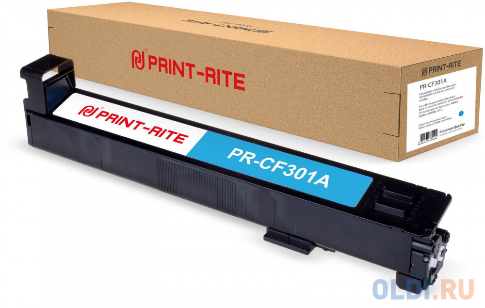 Картридж Print-Rite PR-CF301A 30000стр Голубой картридж nv print nv mpc3502e 18000стр голубой