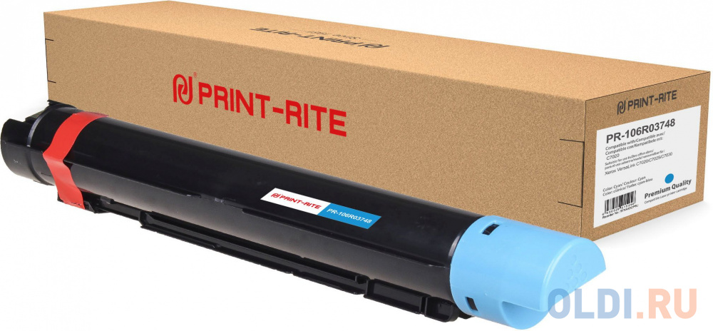 

Картридж Print-Rite PR-106R03748 11800стр Голубой