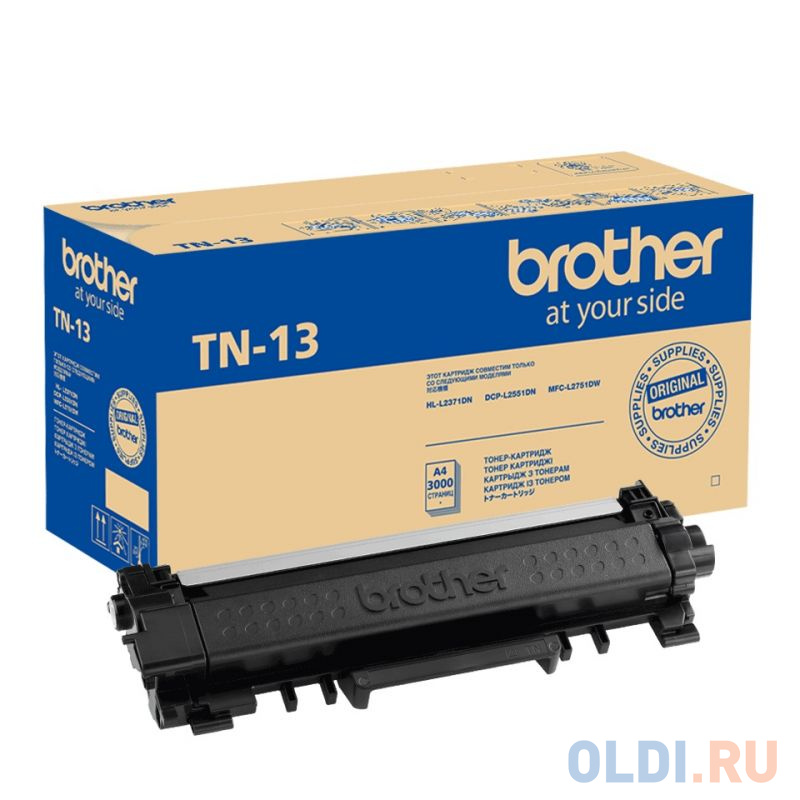 

Тонер Картридж Brother TN-13 черный (3000стр.) для Brother BROTHER HL-L2371DN, DCP-L2551DN и MFC-L2751DW