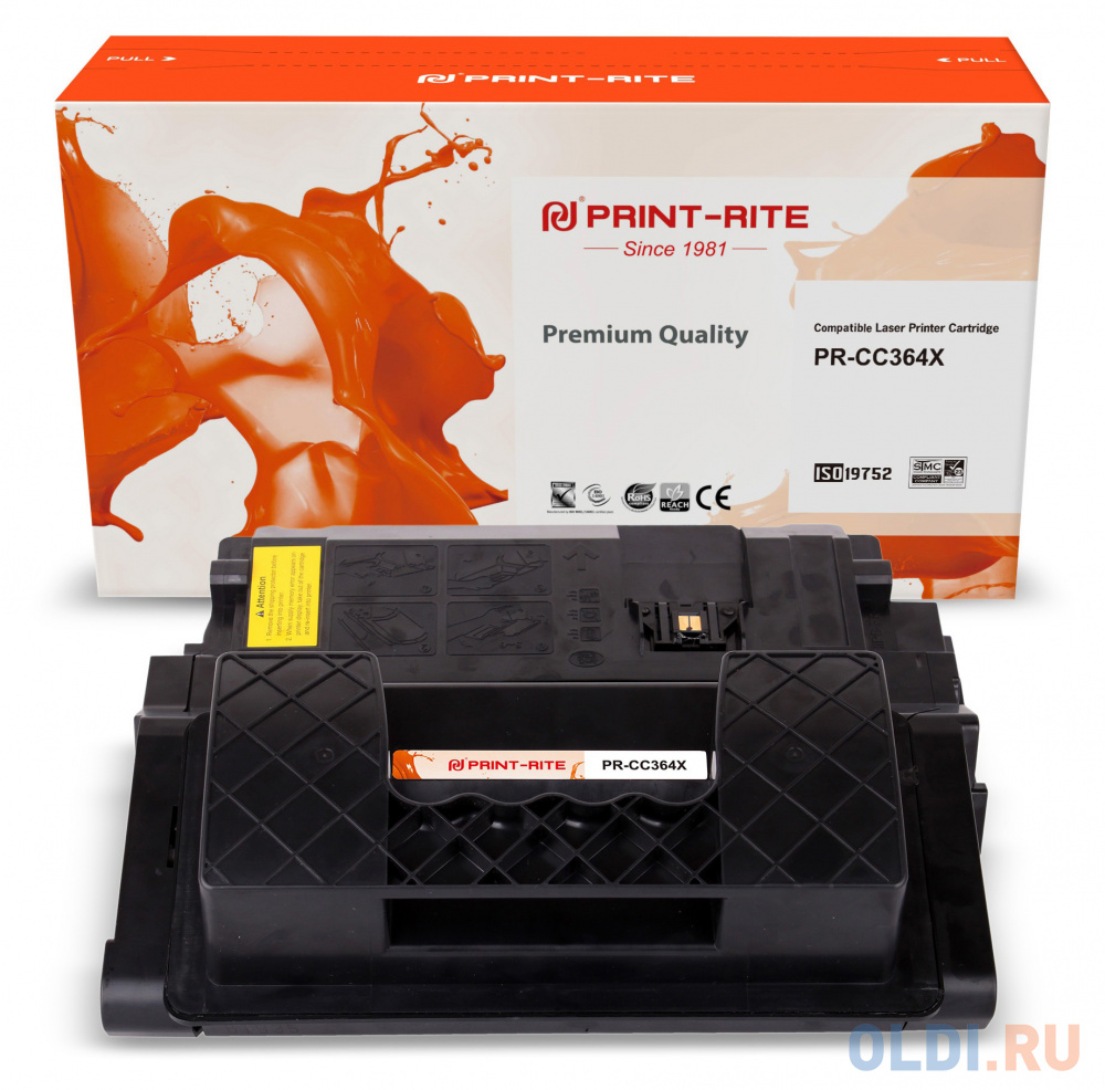 Картридж Print-Rite PR-CC364X 24000стр Черный ремонтный комплект cet cet6909 cb389a для hp laserjet p4014 p4015 p4515