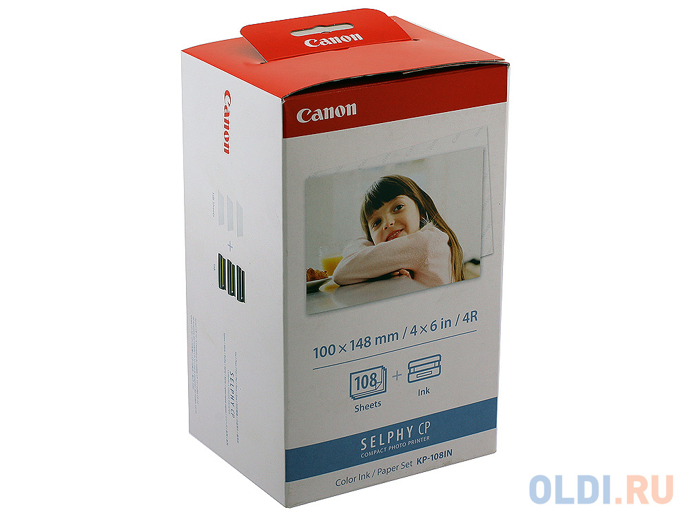 Набор для печати Canon KP-108IN для Selphy CP100 200 300 400 500 600 700 CP800 CP810 CP900