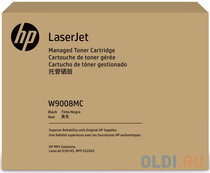 

Картридж лазерный Cactus CS-W9008MC W9008MC черный (23000стр.) для HP LJ Managed E50145dn / E52645dn
