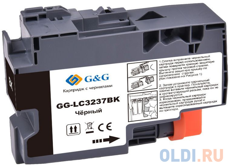 Картридж струйный G&G GG-LC3237BK черный (65мл) для Brother HL-J6000DW/J6100DW фото