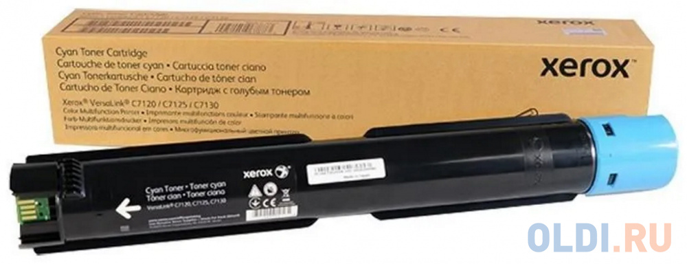 Тонер-картридж XEROX VersaLink C7120/7125/7130 голубой (16,5K) (006R01829) тонер картридж brother tn910c 9000стр голубой