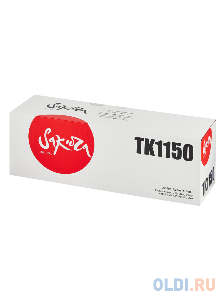 Картридж SAKURA TK1150 для Kyocera Mita ECOSYS m2135dn/ m2635dn/ m2735dw/ p2235dn, p2235dw, черный, 3 000стр