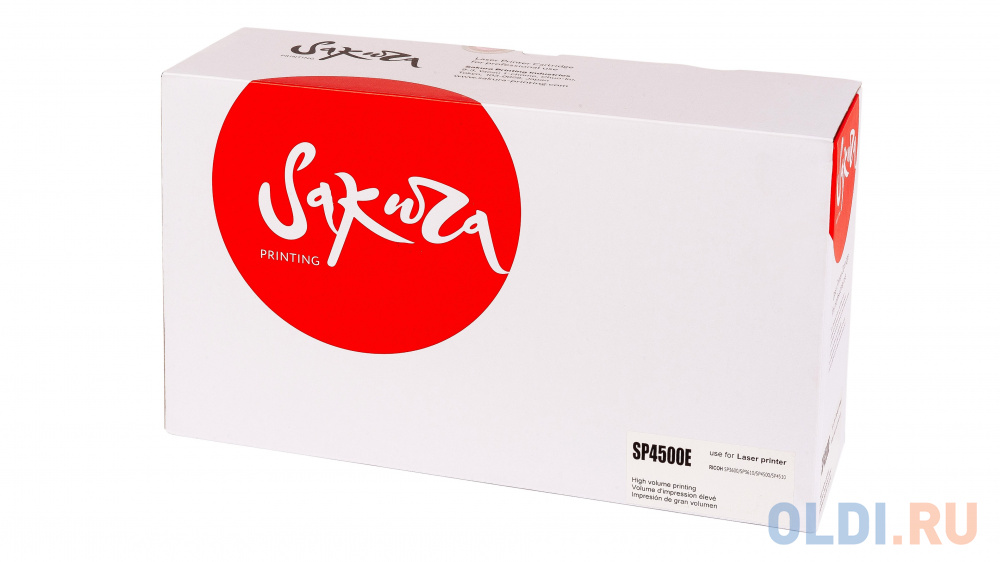 Картридж Sakura SP4500E для Ricoh Aficio SP3600DN/SP3600SF/SP3610SF/SP4510DN/SP4510SF, черный, 6000 к.