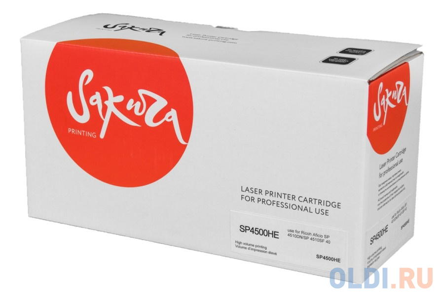 Картридж Sakura SP4500HE для Ricoh Aficio SP3600DN/SP3600SF/SP3610SF/SP4510DN/SP4510SF, черный, 12000 к.