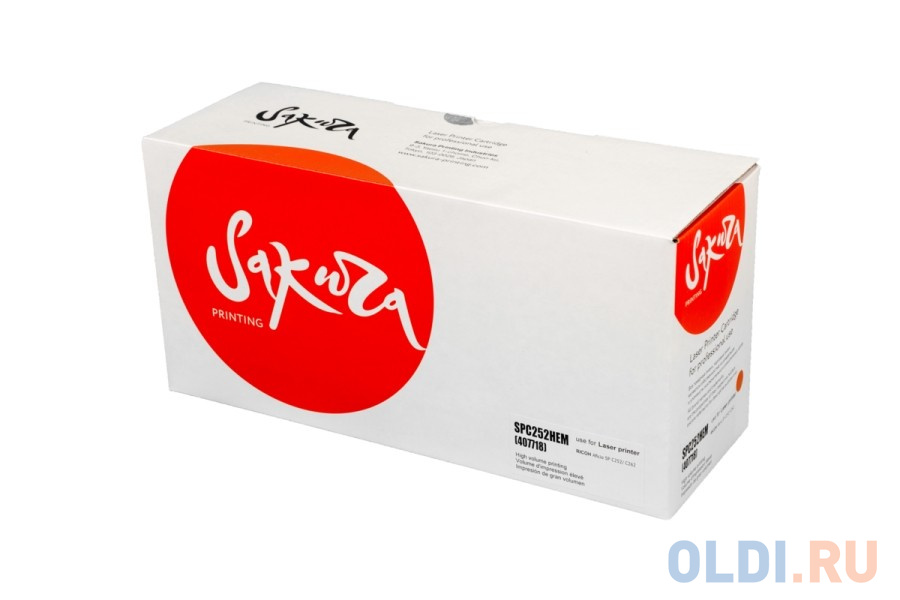 

Картридж Sakura SPC252HEM для Ricoh Aficio SPC252/SPC262, пурпурный, 6000 к.