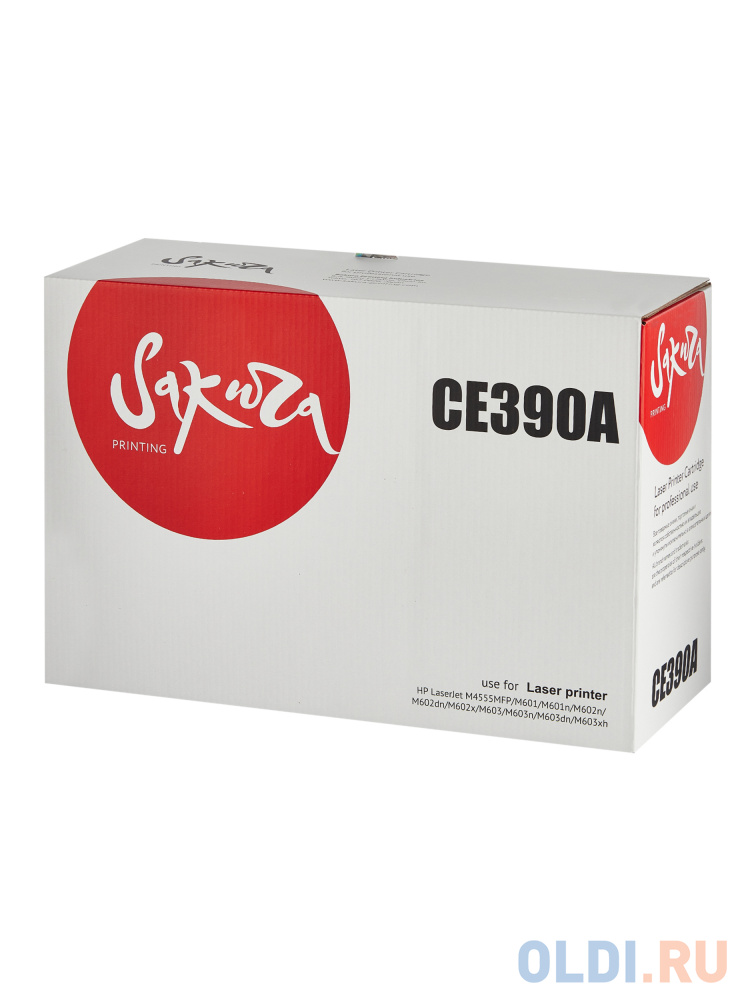 Картридж Sakura CE390A (90A) для HP LJ M4555MFP/LJ M601/LJ M601n/LJ M602n/LJ M602dn/LJ M602x/LJ M603/LJ M603n/LJ M603dn/LJ M603xh, черный, 10000 к.