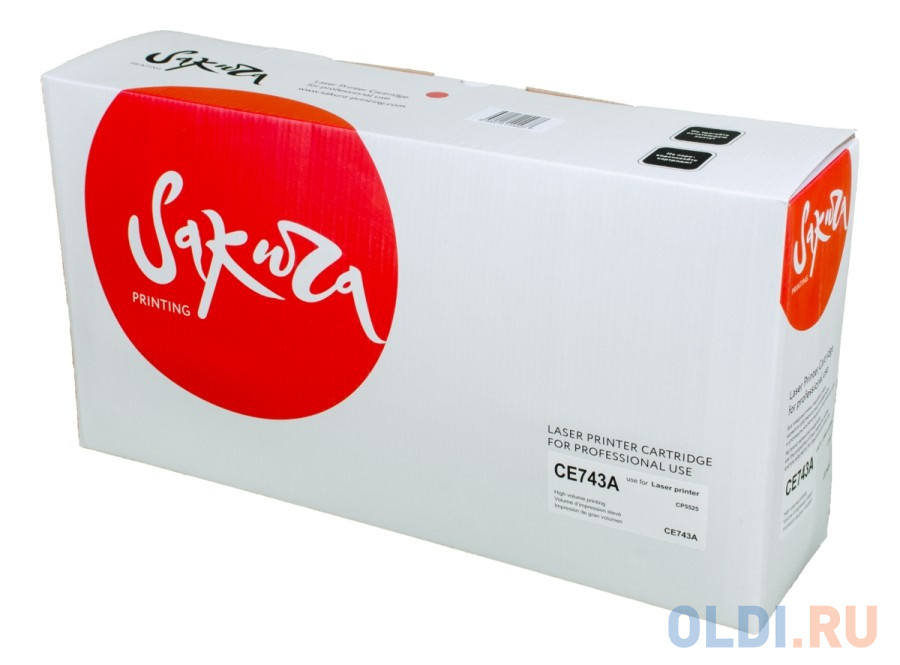 Картридж Sakura CE743A (307A) для HP CP5225, пурпурный, 7300 к.