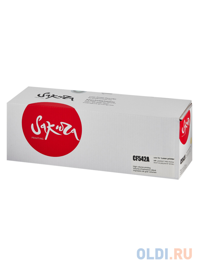 

Картридж Sakura CF542A (203A) для HP M254/MFP-M280/MFP-M281, желтый, 1300 к.
