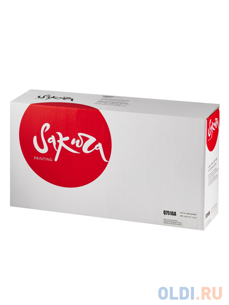 

Картридж Sakura Q7516A (16A) для HP LJ 5200, черный, 12000 к.