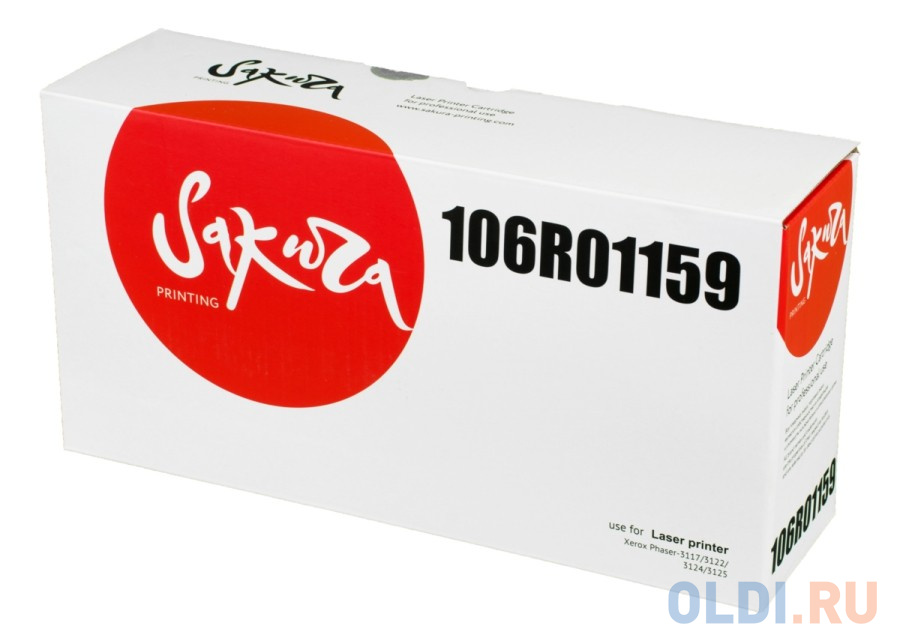 

Картридж Sakura 106R01159 для XEROX P3117/P3122/P3124/P3125, черный, 3000 к.