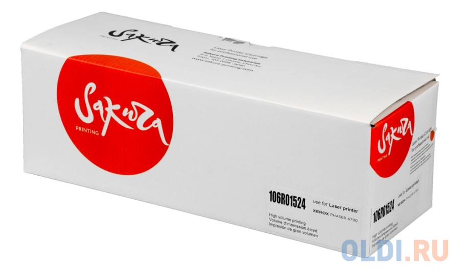 

Картридж Sakura 106R01524 для XEROX Phaser6700, пурпурный, 12000 к.