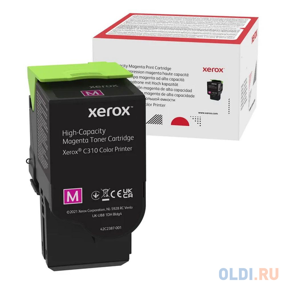 Пурпурный картридж с тонером емкости (5 500 страниц) Xerox C310/C315 Xerox Toner Magenta (006R04366)