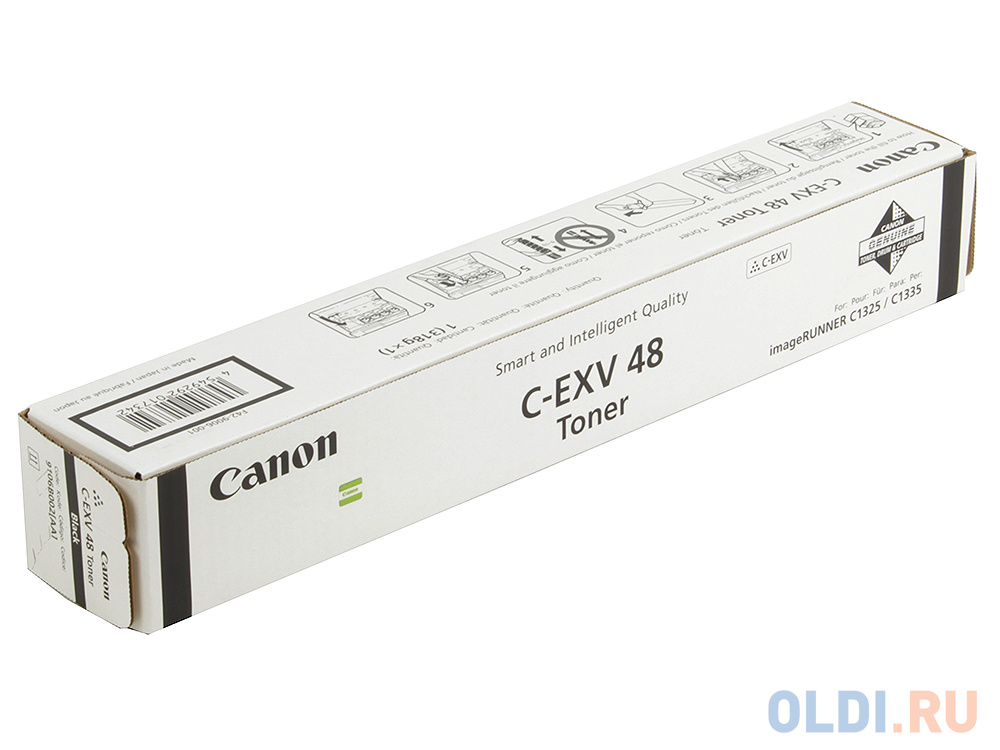 Тонер Canon C-EXV48Bk для   iR C1325iF/1335iF. Чёрный.  16 500 страниц. тонер canon c exv59 для ir2645i ir2630i ir2625i чёрный 30 000 страниц