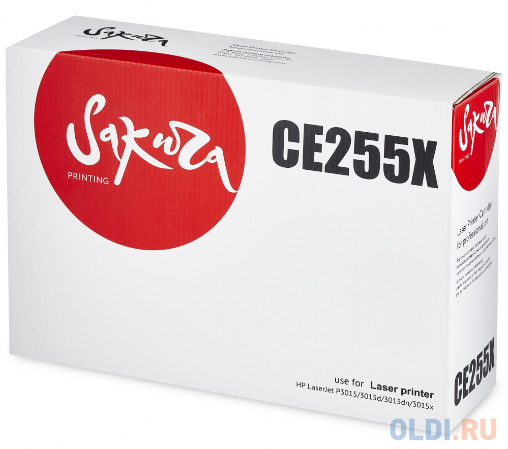 Картридж Sakura CE255X для HP LaserJet P3015/3015d/3015dn/3015 черный 12500стр