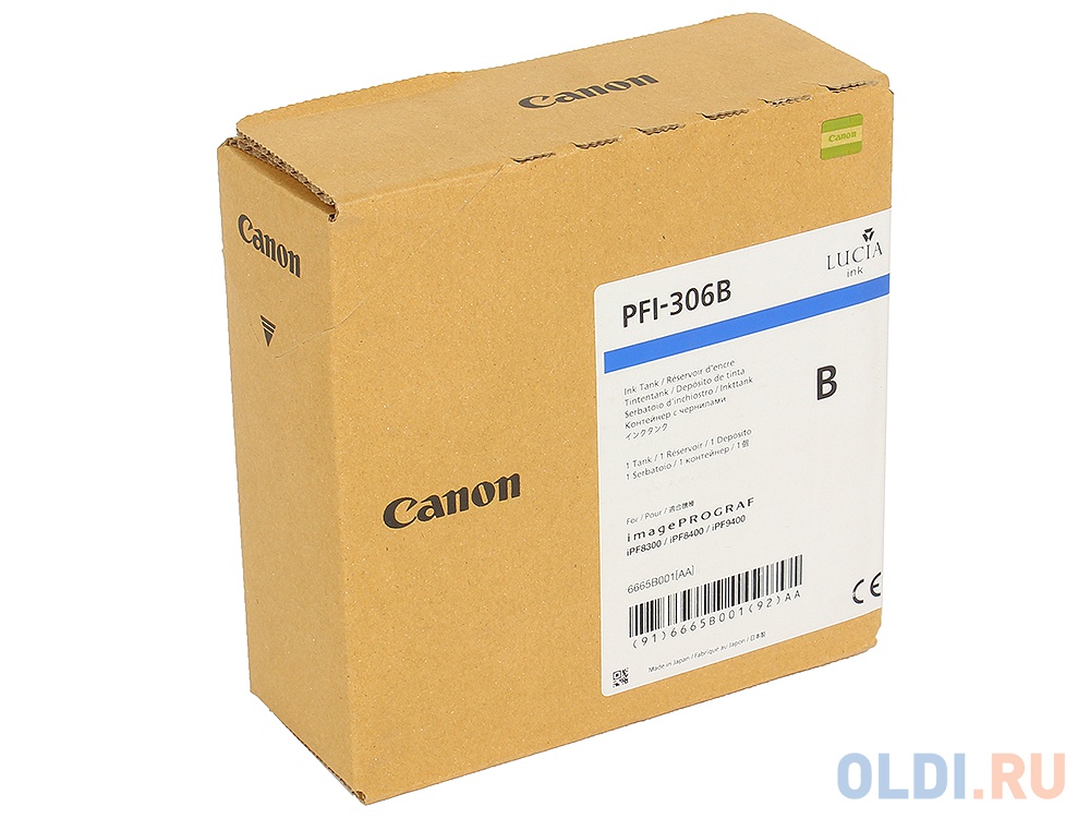 Картридж Canon PFI-306 B для iPF8400 9400 синий 6665B001 - фото 1