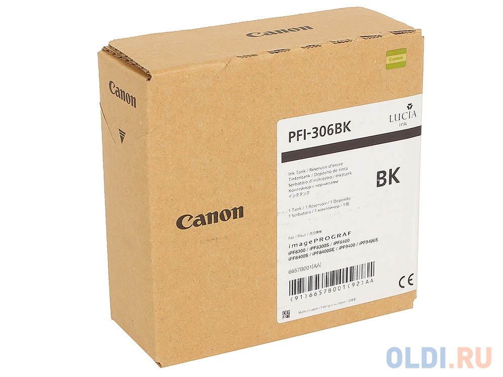 Картридж Canon PFI-306 BK для iPF8300S 8400 9400S 9400 черный