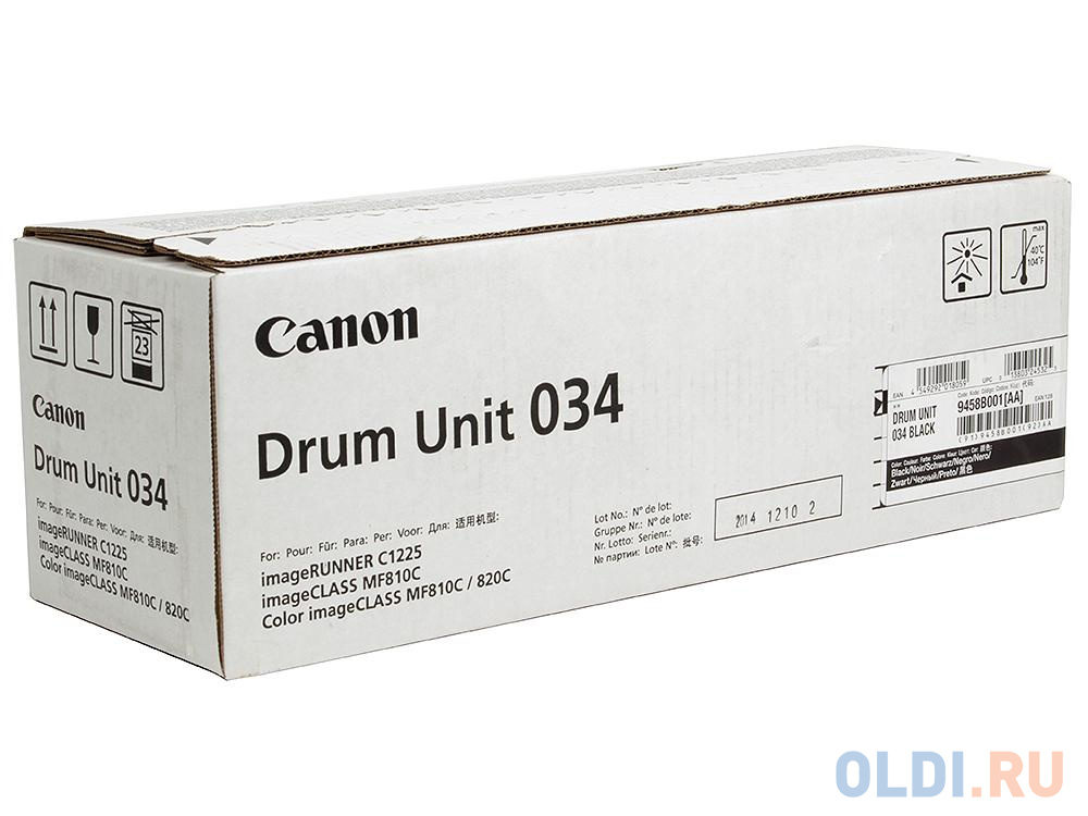 Фотобарабан DRUM UNIT  Canon C-EXV034BK для  iR C1225/iF. Чёрный. 32 500 страниц 9458B001 - фото 1