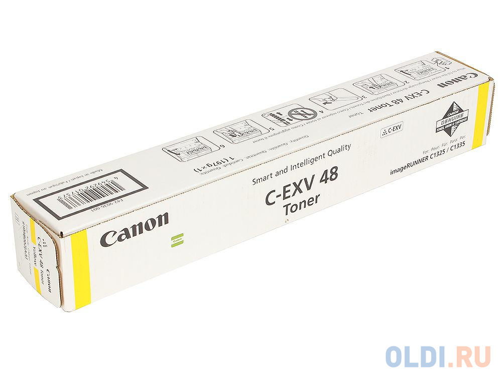 Тонер Canon C-EXV48Y для   iR C1325iF/1335iF. Жёлтый. 11 500 страниц. картридж лазерный static control 002 04 lxv48k exv48bk 16500стр для canon ir c1325if 1335if