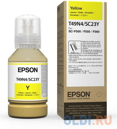 Картридж/ Epson Dye Sublimation Yellow T49N400 (140mL)