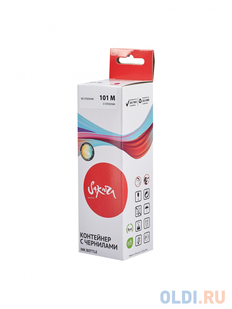 

Контейнер с чернилами Sakura C13T03V34A (101 M) для Epson EcoTank L4150/L4156/L4160/L4250/L4260/L4266/L6160/L6170/L6176/L6190/L6260/L6270/L6276/L6290,