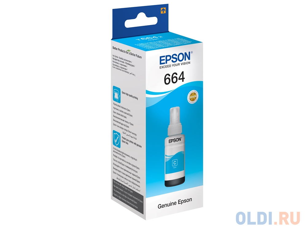 

Чернила Epson C13T664298 голубой 70мл для Epson L100