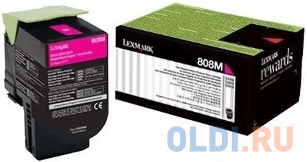 Картридж F+imaging пурпурный 4000 стр. для Lexmark CX510 (аналог 80C8XM0)