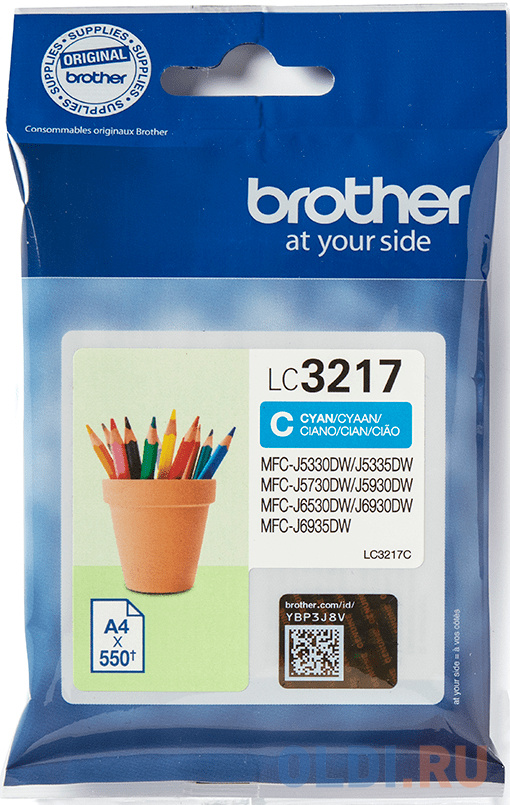 Картридж BROTHER  LC3217C MFC-J6930DW синий