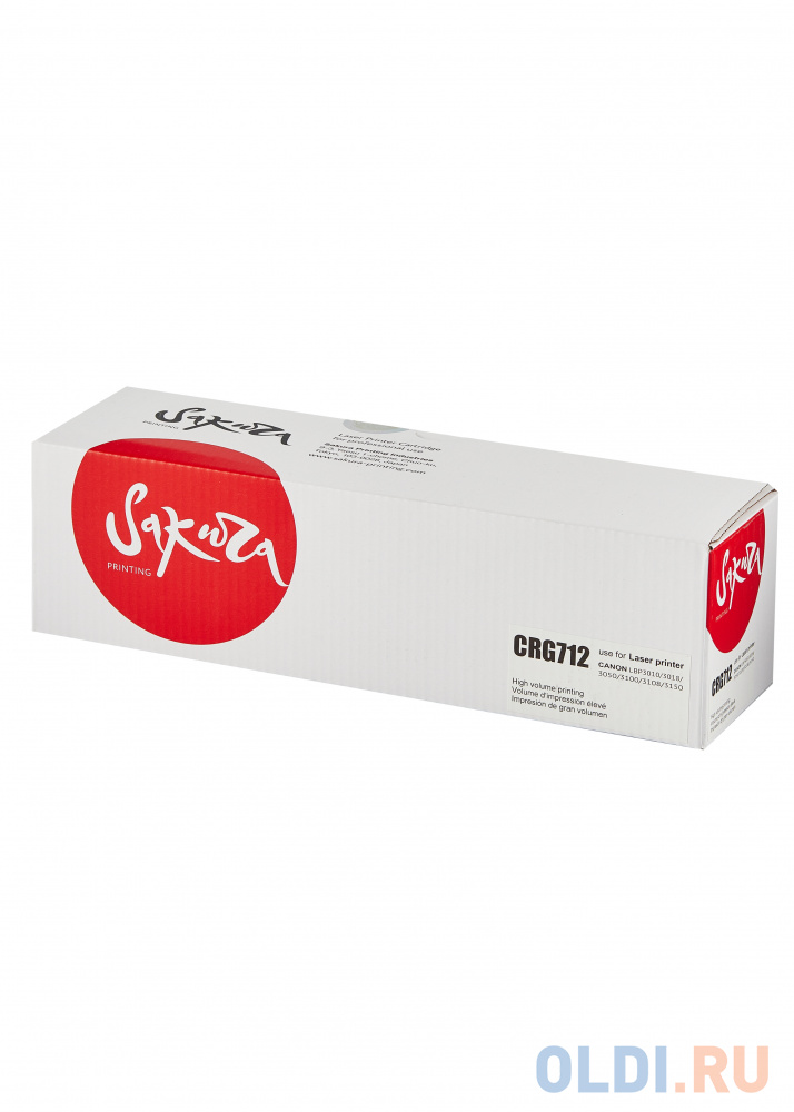 

Картридж Sakura CRG712 1500стр Черный