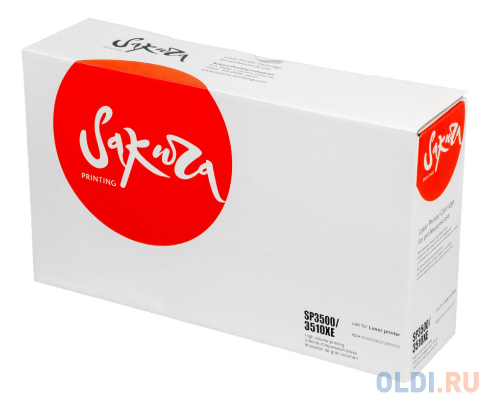 

Картридж Sakura SP3500XE для Ricoh Aficio SP3500series/Aficio SP3510series, черный, 6400 к.
