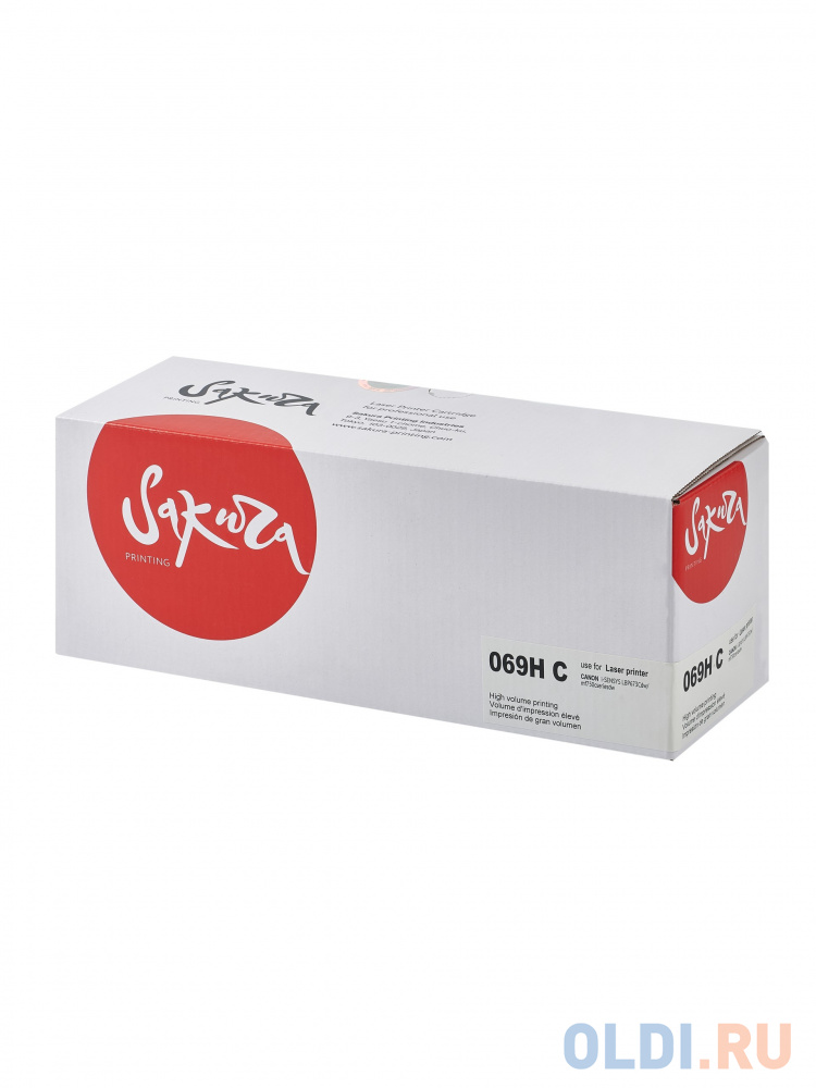 

Картридж Sakura 069HC (5097C002) для Сanon I-Sensys LBP673Cdw/ MF750C, голубой, 5500к.