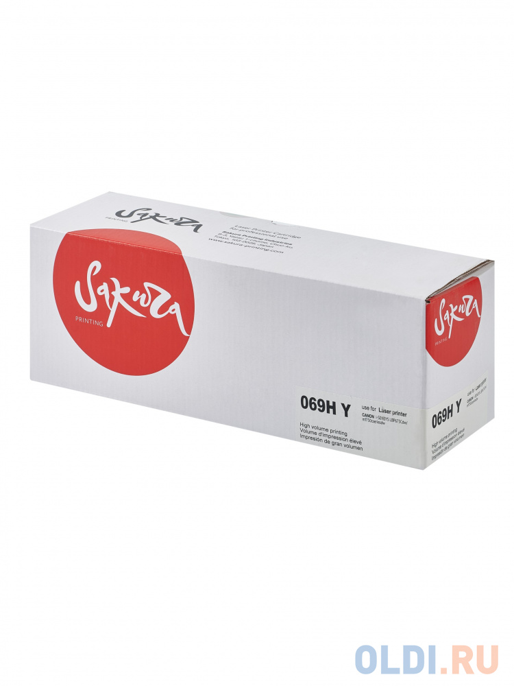 

Картридж Sakura 069HY (5095C002) для Сanon I-Sensys LBP673Cdw/ MF750C, желтый, 5500к.