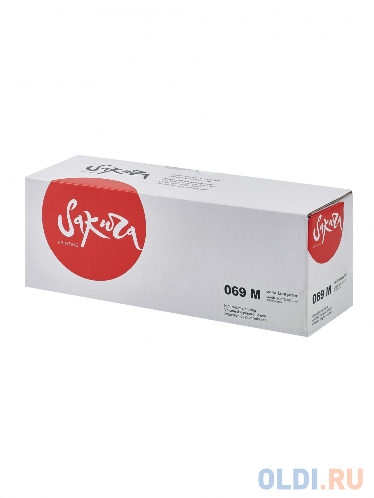 

Картридж Sakura 069M (5092C002) для Сanon I-Sensys LBP673Cdw/ MF750C, пурпурный, 1900 к.