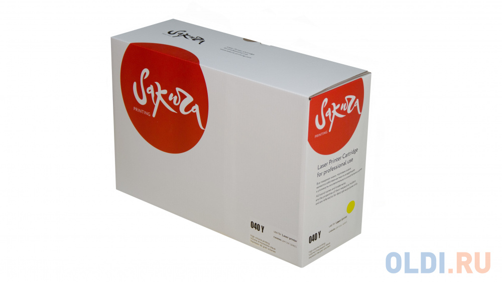 Картридж Sakura CRG040Y (0454C001) для Canon LBP-710/ LBP-712, желтый, 5400 к.