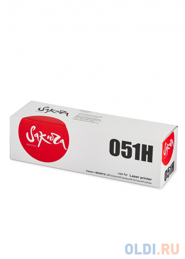

Картридж Sakura 051H для Canon LBP162dw, черный, 4000 к.
