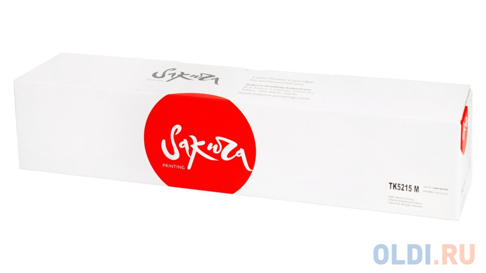 

Картридж Sakura TK5215M (1T02R6BNL0) для Kyocera, MitaTASKalfa406ci, пурпурный, 20000 к.