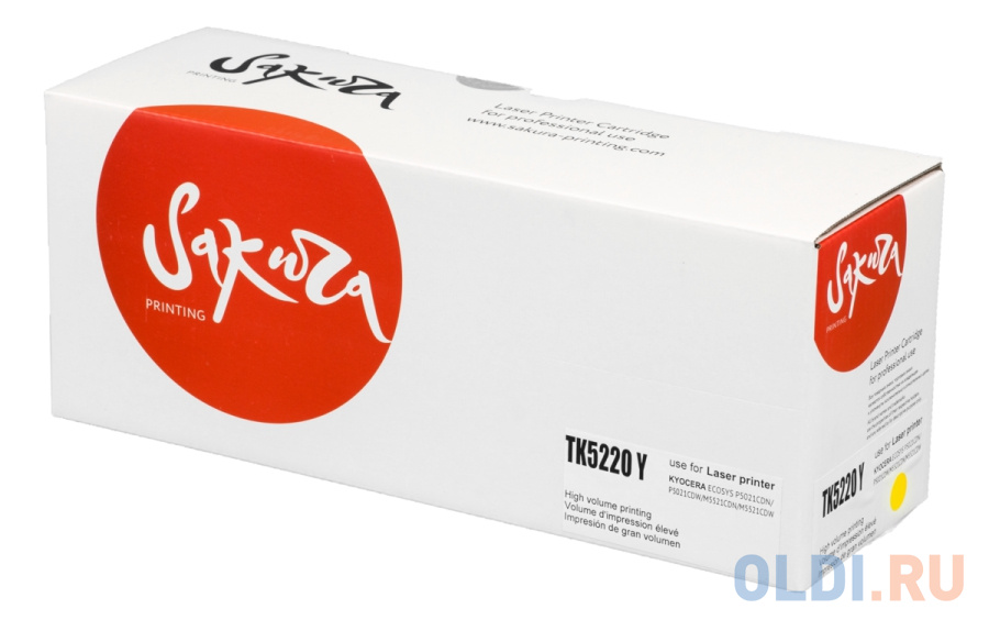 

Картридж Sakura TK5220Y (1T02R90YNL1) для Kyocera Mita p5020cdn/p5021cdw/m5221cdn/m5521cdw, желтый, 1200 к.