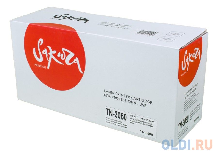 Картридж Sakura TN3060 для Brother HL-5130/HL-5140/HL-5150/HL-5170/DCP-8040/DCP-8045/MFC-8220/MFC-8440/MFC-8840, черный, 6000 к.