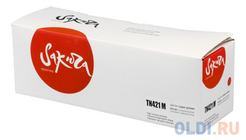 

Картридж Sakura TN421M для Brother HL-8260DCW/DCP-8410/MFC-8690, пурпурный, 1800 к.