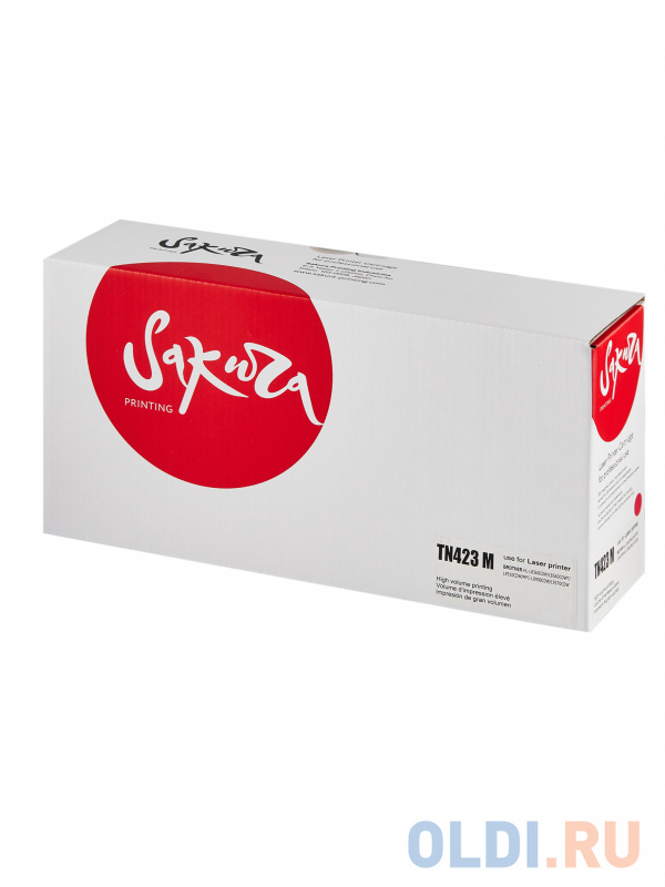 

Картридж Sakura TN423M для Brother DCP-8400/MFC-8690/HL-8260, пурпурный, 4000 к.