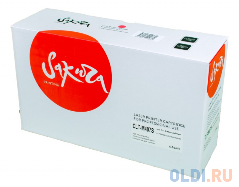 

Картридж Sakura CLTM407S для Samsung CLP-320/CLP-321/CLP-325/CLP-326/CLP-3185/CLP-3186, пурпурный, 1000 к.