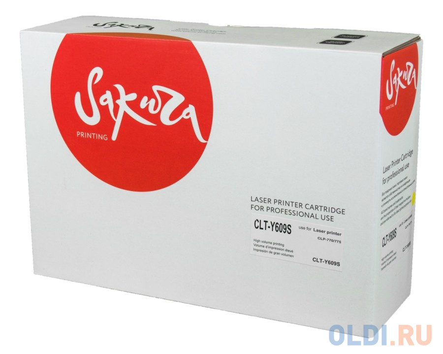 

Картридж Sakura CLTY609S для Samsung CLP-770ND, желтый, 7000 к.