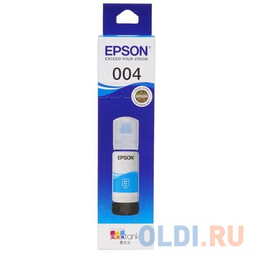 

004 Контейнер с чернилами Epson C13T00U280, 65 мл, голубой