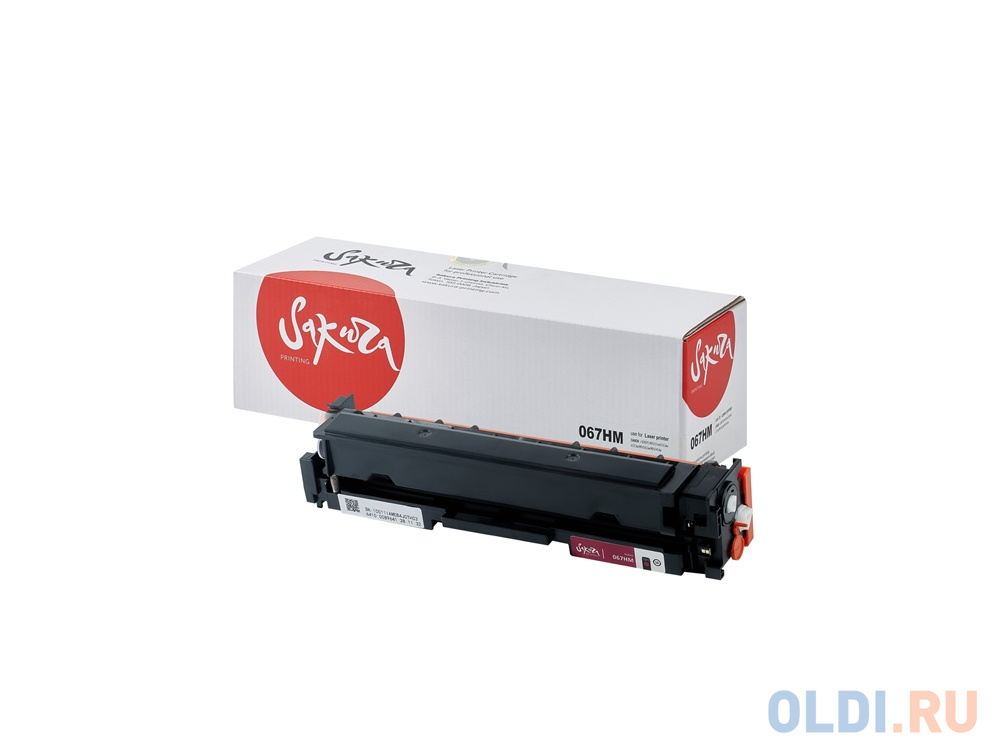 Картридж Sakura 067HM (5104C002) для Canon i-SENSYS LBP631/LBP633/MF651/MF655/MF657, пурпурный, 2350 к. (чип без счетчика копий)