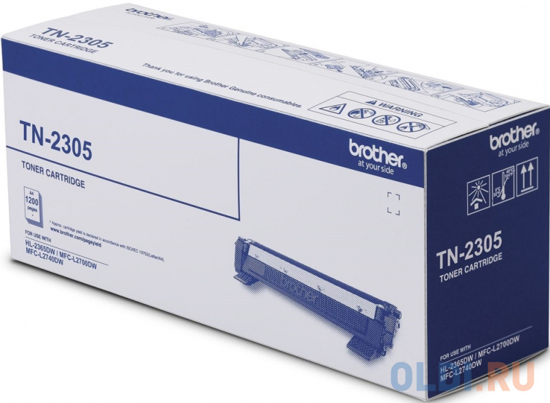 Тонер-картридж Brother TN2305/TN-2305 1200стр Черный