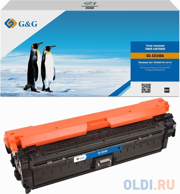 Cartridge G&G 651A для HP CLJ M775, с чипом (13500стр.) (аналог CE340A)