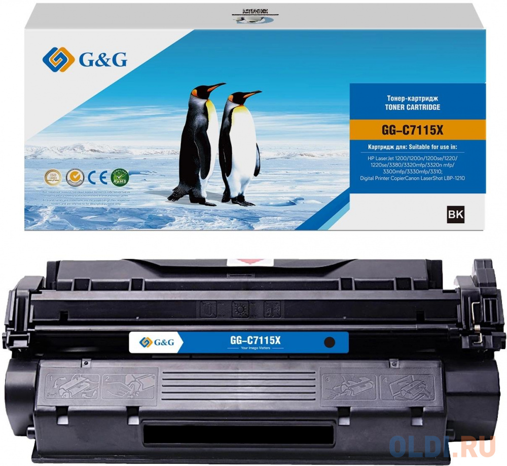 Cartridge GG 15X для LJ 1200/1220/3300/3380 (3 500 стр.) - GG-C7115X